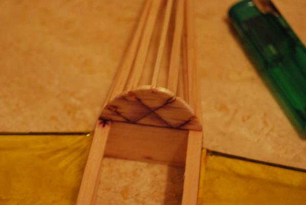 Detail foto staart constructie