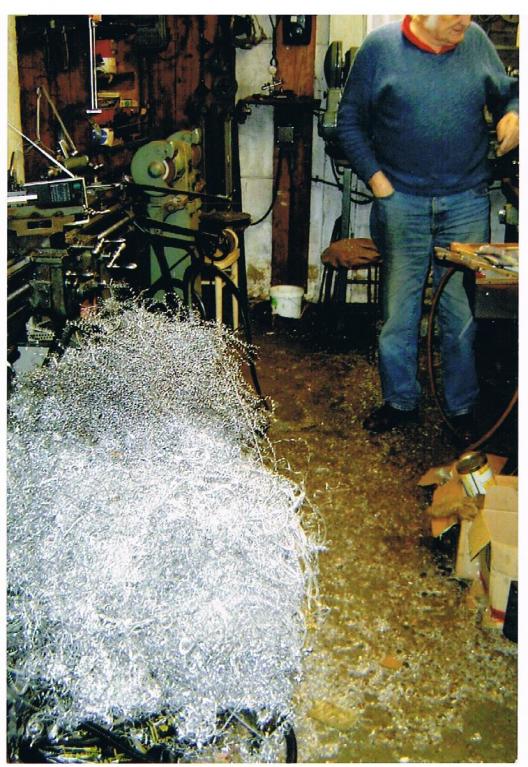 Draaiwerk voor turbine JK-66, aluminiumafval voor hergebruik!