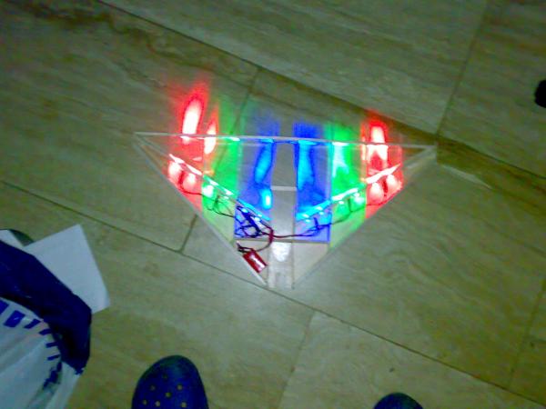 Eerste test leds aan.