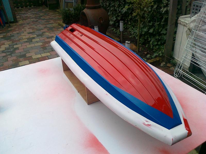 en hier de rode kleur erop