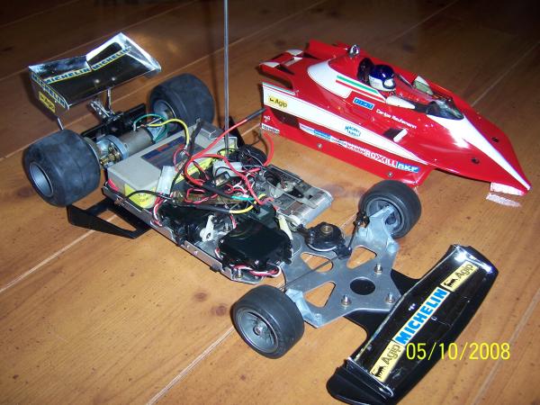 F312T3 oude Tamiya techniek wel volledig van duraluminium.
Zeer sterk