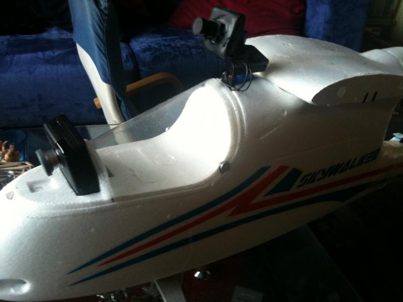 FPV camera en kodak ZX1 met eigengemaakte canopy