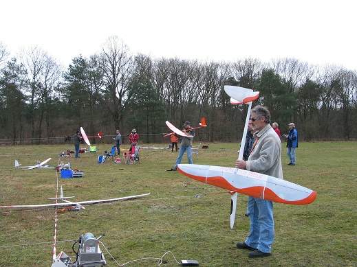 Gereed voor de start van de Fly-off.
