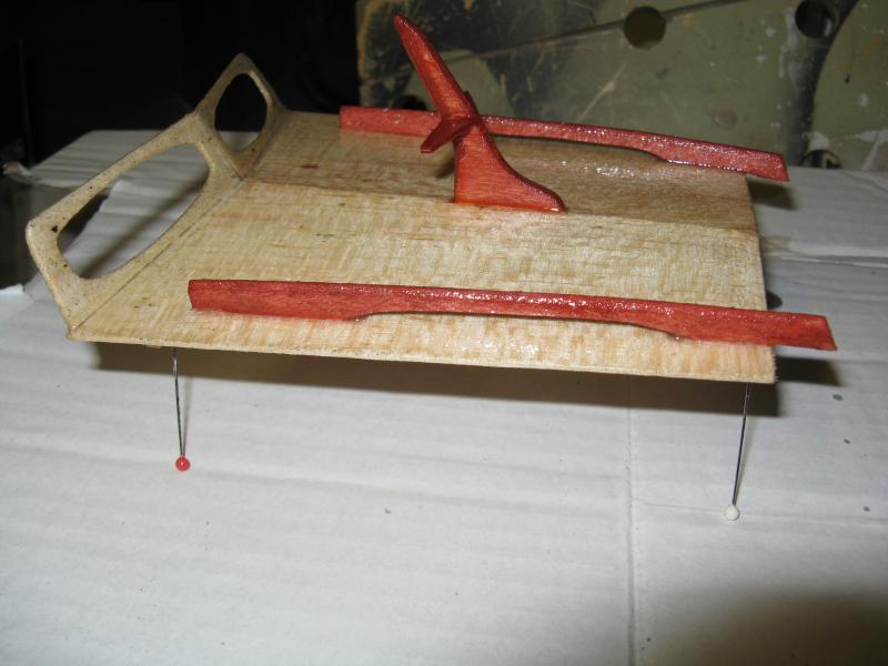 Handrails en mastje ge"beitst"
