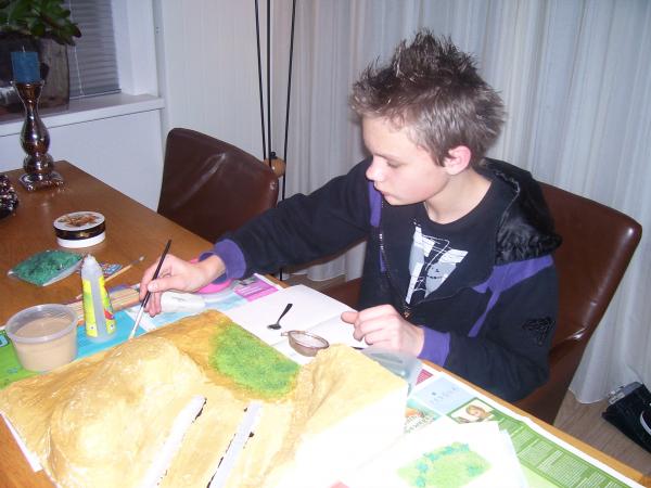 Ik aan het werk met korrel stuff