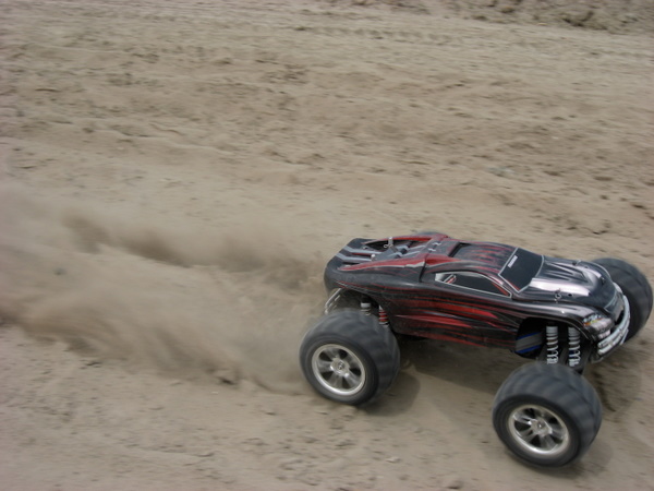In actie.