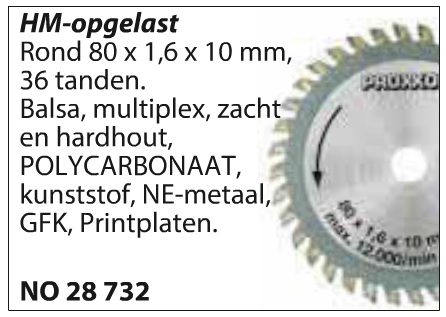 Proxxon zaagblad 36T