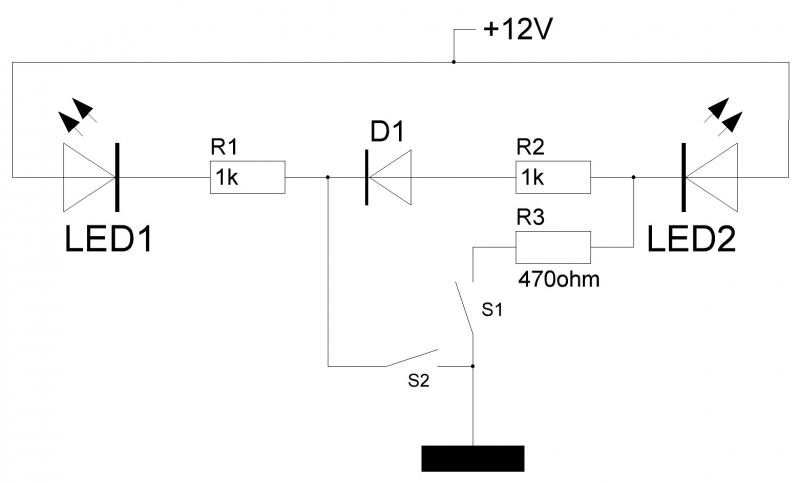 RemLicht met 1 Led