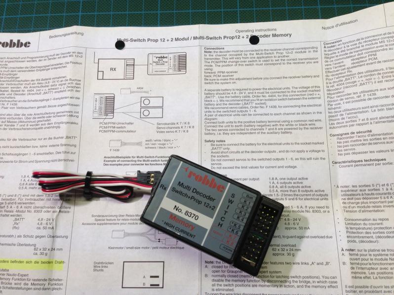 Robbe Multi Decoder Switch+Prop 12+2 No.8370