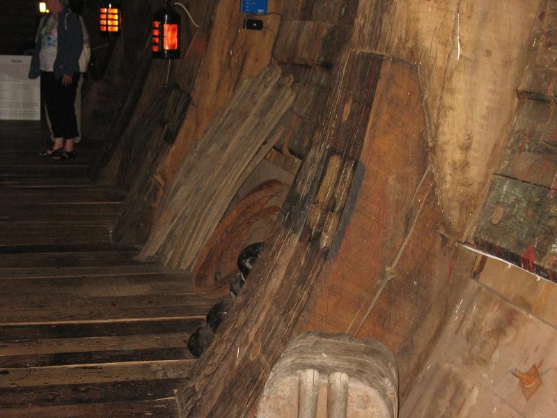 Scheepswand in ruim