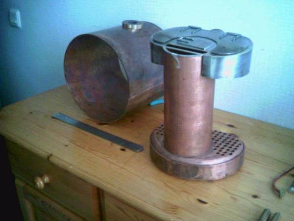 Schotse ketel in aanbouw