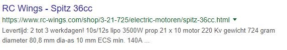 Spitz 36cc RC-Wings Site Info