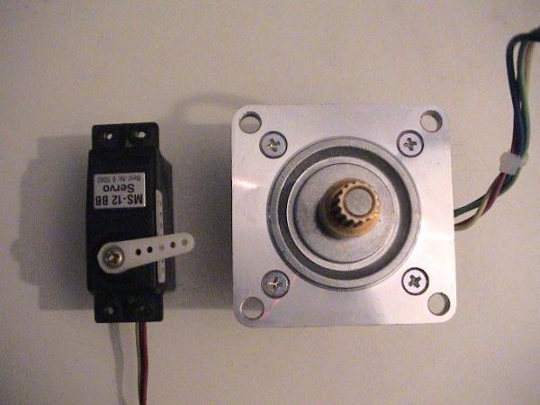 Stappenmotor - servo vergelijking 2