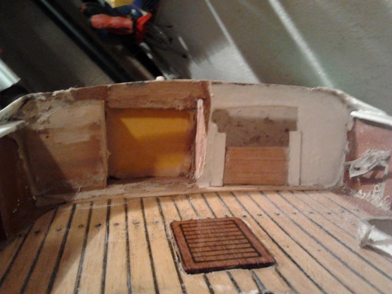Toilet gemaakt onder de bak