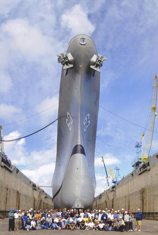 uss missouri  in  DRYDOK  een tydje geleden