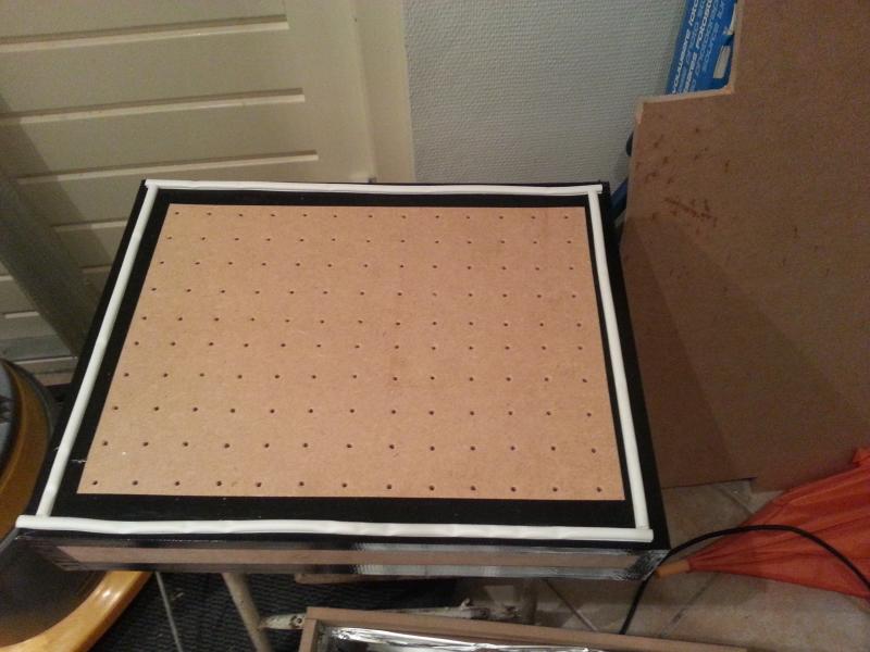 Vacuüm tafel afgeplakt