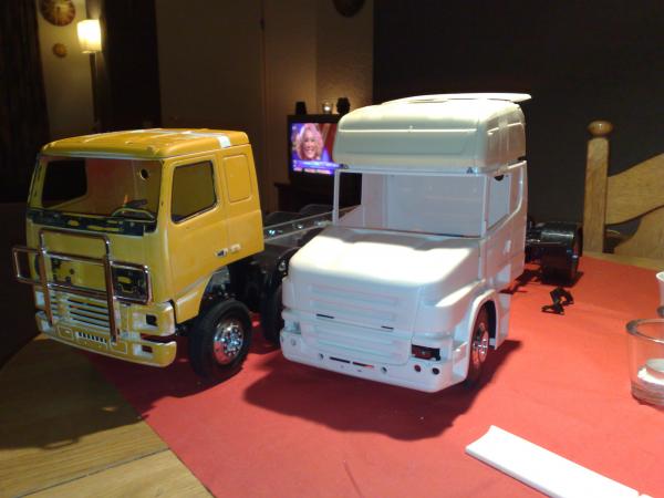 volvo samen met de nieuwe scania T