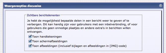 Weergaveopties