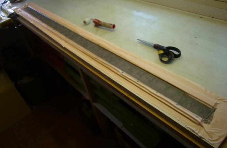 wing 16   spar carbon wetted and under vacuum mould