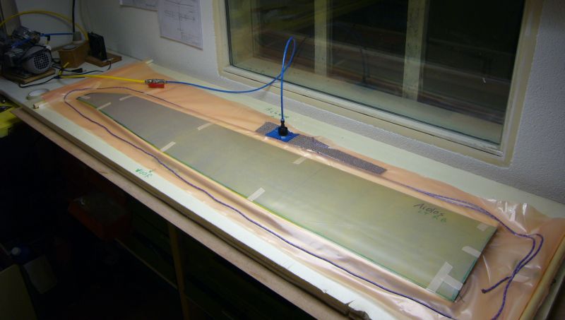 wing 50 under vacuum